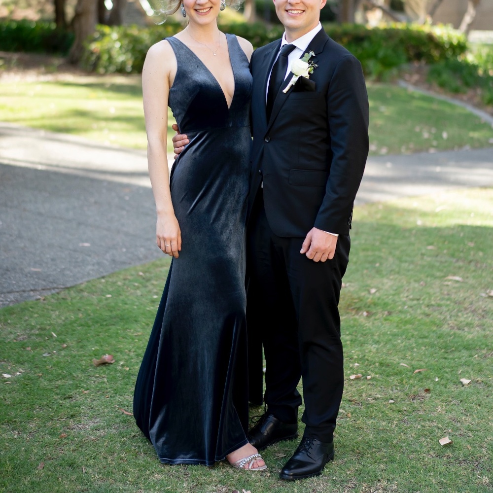 Jenny Yoo Logan Velvet Maxi Dress